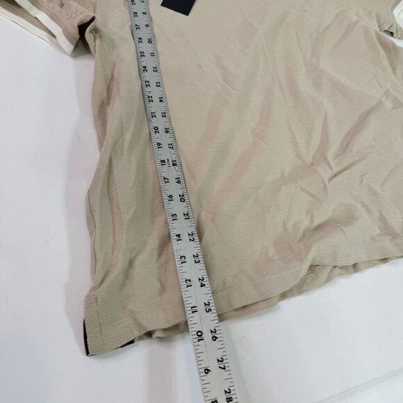 Ted Baker Bowker Shirt Mens 3 Medium Tan Crewneck New Classic Clean Pullover - Picture 8 of 9